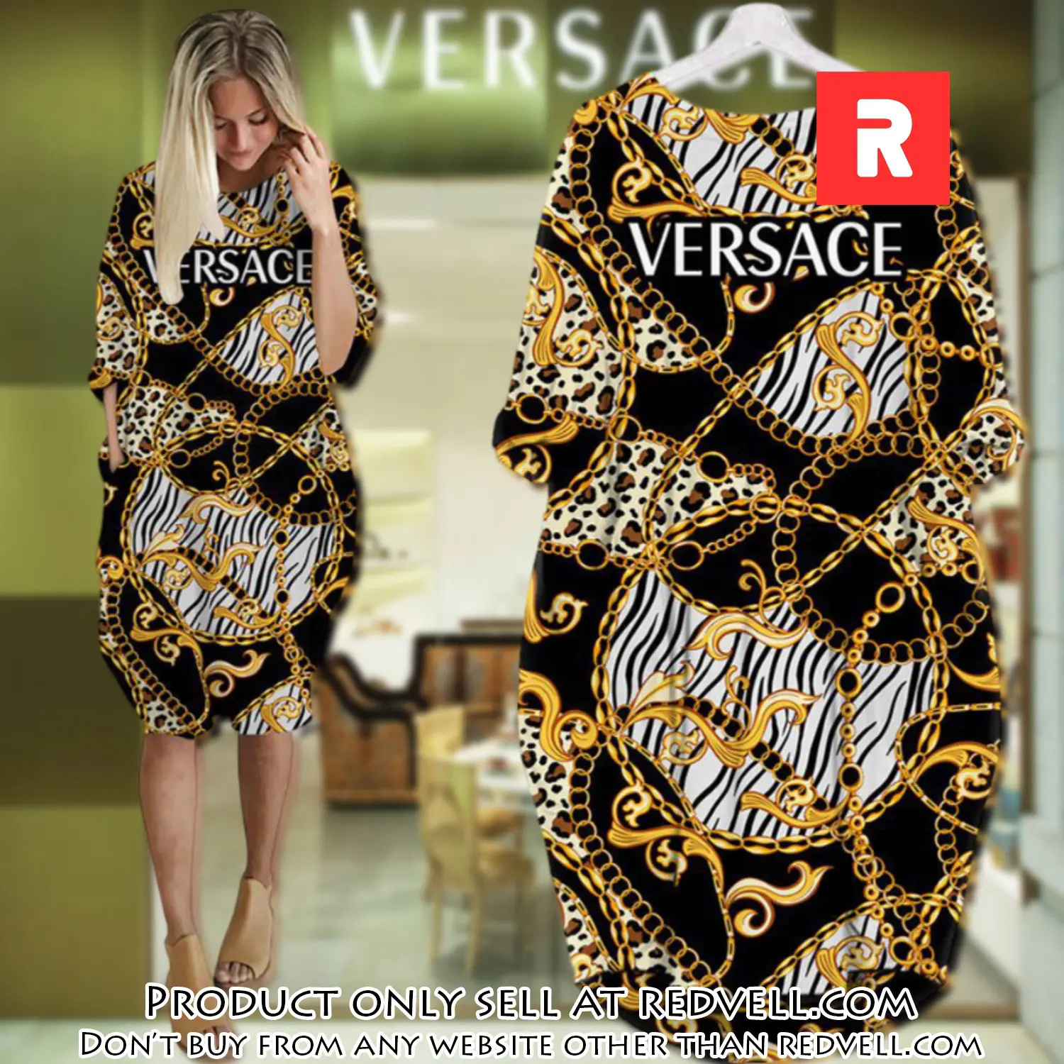Gianni versace black gold batwing pocket dress luxury brand for women pd083 rv4837768